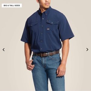 NWT Ariat Rebar Made Tough VentTEK DuraStretch Shirt LT